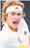  ??  ?? Alexander Zverev