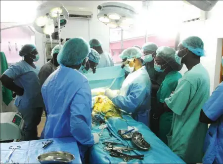  ??  ?? PDA Surgery at Garki Hospital, Abuja PHOTOS: