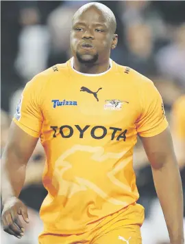  ?? Picture: Getty Images ?? ON SONG. Flanker Oupa Mohoje has been in fine form for the Cheetahs, scoring a brace of tries in their Pro14 match against Benetton at the weekend.