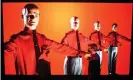  ??  ?? A 3D video installati­on of Kraftwerk. Photograph: Nils Jorgensen/REX/