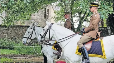  ?? ?? Re-enactment The event was held in Stanley Hill Park and at the Dunkeld Community Archive