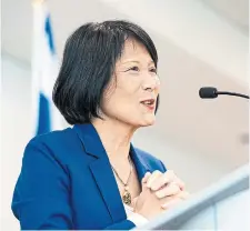  ?? NICK LACHANCE TORONTO STAR FILE PHOTO ?? Mayor Olivia Chow says the citywide school nutrition program now feeds 220,000 students, but it remains limited to certain schools in certain areas of the city. “We can do so much more,” she said.