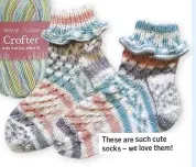  ??  ?? These are such cute socks – we love them!