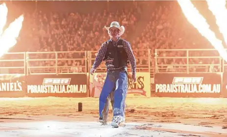  ?? PHOTO: PHILLIP WITTKE ?? Aaron Kleier at the PBR Australian National Finals on July 22.