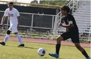  ?? Daniel Luque ?? Daniel Luque competes in a soccer match for Hialeah Gardens High School.