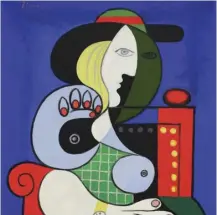  ?? ?? Pablo Picasso’s cira-1932 painting “Femme a la montre”