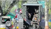  ??  ?? Security personnel in action at Army Brigade camp during a terror attack in Uri, Jammu and Kashmir, on September 18. HT FILE