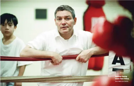  ?? SUN TIMES FILE PHOTO ?? Amateur boxing coach Tom O’Shea.