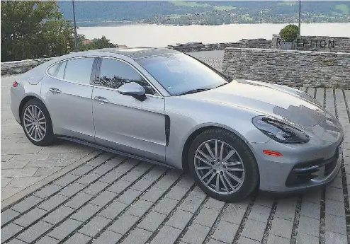  ?? PHOTOS: BRIAN HARPER / DRIVING. CA ?? The sleek, V8-powered 2017 Porsche Panamera Turbo warps to 100 km/h in less than four seconds.