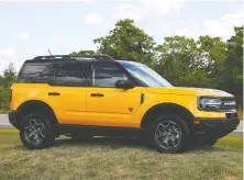  ?? CLAYTON SEAMS ?? The Bronco Sport ranges from $32,199 to $40,199.