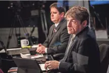  ??  ?? Church Militant’s leader Michael Voris, right, says church and state have long been linked in America.