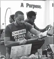  ?? PHOTO COURTESY OF RYAN WHITFIELD ?? Business partners Ryan Whitfield, right, and Shawn Pullam opened the first Smoothie King in Waldorf last Sunday. The two currently have three stores and are looking to open more.