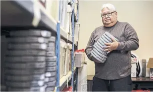  ?? JASON FRANSON THE CANADIAN PRESS ?? CEO Bert Crowfoot said the Aboriginal Multi-Media Society of Alberta bought thousands of reels of audio and film tape in the 1980s. It has turned out to be a priceless trove of Indigenous culture.