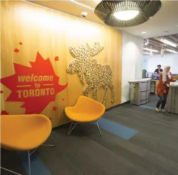  ?? BERNARD WEIL/TORONTO STAR ?? Ontario Premier Kathleen Wynne helped to publicly launch Amazon’s Canadian headquarte­rs in Toronto on Tuesday.