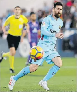  ?? FOTO: MANEL MONTILLA ?? Leo Messi ha jugado todos los minutos y todos los segundos de la Liga