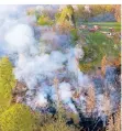  ?? FOTO: DPA ?? In Bergisch Gladbach gab es am Mittwoch einen Waldbrand.