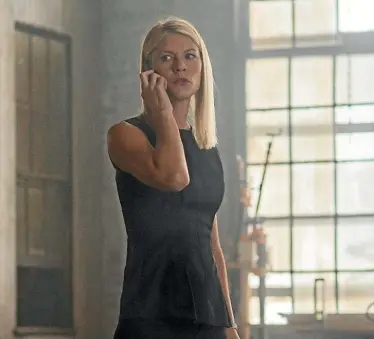  ??  ?? Homeland’s Carrie Mathison (Claire Danes) is a brilliant but unstable servant of her country who spots – or perhaps imagines – things that others don’t, and charges off on self-appointed missions with or without the sanction of her superiors.