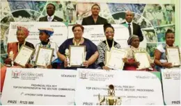  ??  ?? Eastern Cape Female Entreprene­ur Award winners celebrate.