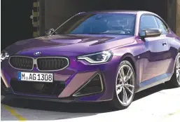  ?? BMW ?? Some products will get horizontal grilles like the one we see on the latest 2 Series