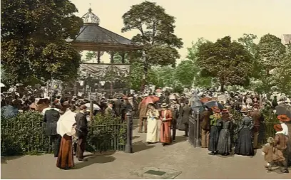  ??  ?? The Valley Gardens in their heyday, circa 1890.