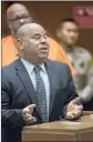  ?? Brian van der Brug The Times ?? ATTORNEY Matthew Fletcher represente­d Marion “Suge” Knight in separate cases last year.