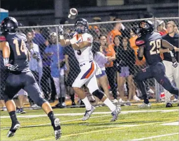  ?? Jay L. Clendenin Los Angeles Times ?? CHAMINADE’S MICHAEL WILSON caught 70 passes for 1,278 yards and 12 touchdowns as a junior.