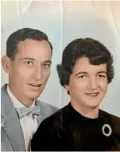  ?? PHOTO: HOLLAND FAMILY ?? Harold Holland and Lillian Barnes in 1961, several years before their divorce.