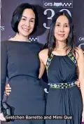  ??  ?? Gretchen Barretto and Mimi Que