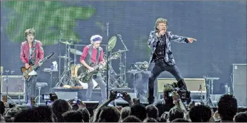  ??  ?? The Rolling Stones perform at the Staples Centre launching of their ‘50 & Counting’ tour in Los Angeles, California, on May 3, 2013. — AFP file photo