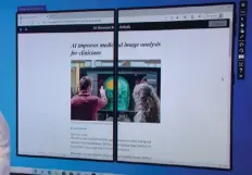  ??  ?? Spanning content within Windows 10X doesn’t look that hot…