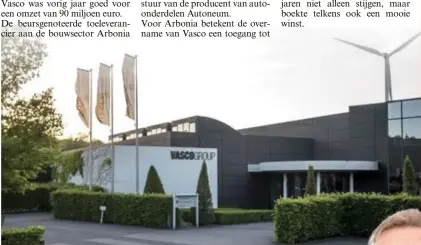  ?? FOTO BOUMEDIENE BELBACHIR ?? De Limburgse vestiging van Vasco Group ligt in Dilsen-Stokkem.