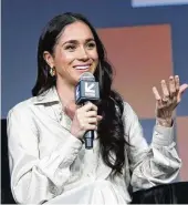  ?? AP ?? Meghan, The Duchess of Sussex takes part in the keynote “Breaking Barriers, Shaping Narratives: How Women Lead On and Off the Screen” on the first day of the South by Southwest Conference in Austin, Texas.