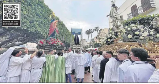  ?? V. VISIEDO .P ?? Momento en el que la Virgen de los Dolores y San Juan se encuentra con Jesús Resucitado.