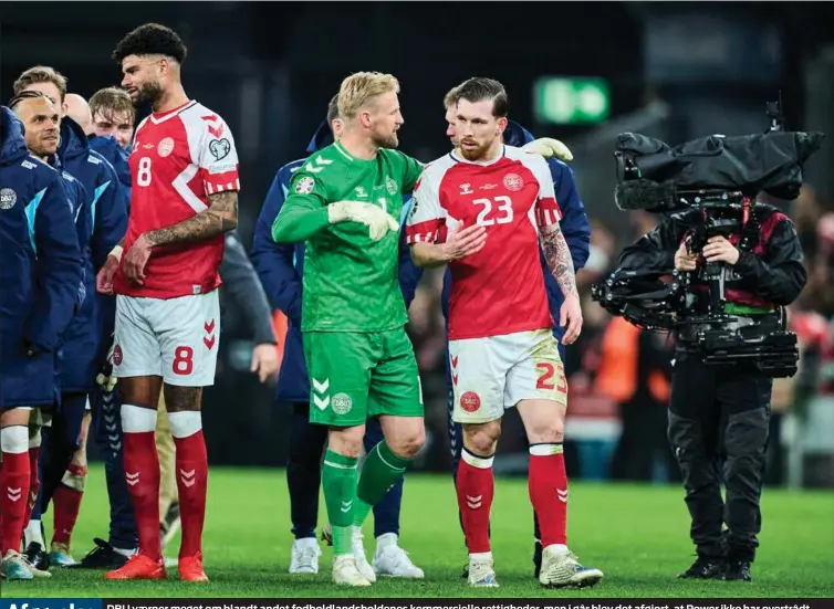  ?? FOTO: CLAUS BONNERUP ?? DBU værner meget om blandt andet fodboldlan­dsholdenes kommerciel­le rettighede­r, men i går blev det afgjort, at Power ikke har overtrådt reglerne ved at bringe tre tv- reklamer med ordlyden ’ fodboldfes­t’ og en generisk spiller i rød- hvide farver.