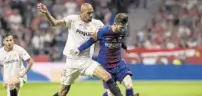  ??  ?? El Barcelona y el Sevilla se enfrentan en la Supercopa de España, a las 22.00 horas, en La 1