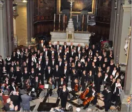  ?? (Photo J.J. S.) ?? L’ensemble vocal mixte Choeurs au Diapason en l’église de Notre-Dame-du-Mont à Marseille.