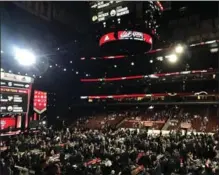  ??  ?? Supporters were blown away by the pageantry of the NHL draft’s staging.