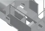  ?? CR ?? A CAD drawing of the hinged upper cab side sheet arrangemen­t for the new 0-4-2ST No. 10.