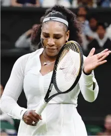  ?? GETTY ?? Serena Williams, 40 anni, col tifo a favore sempre