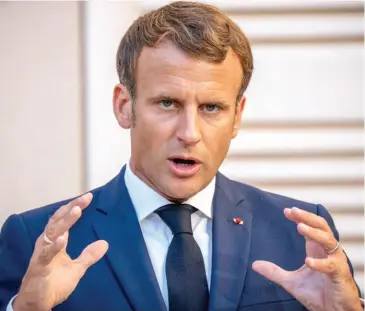  ??  ?? French President Emmanuel Macron,