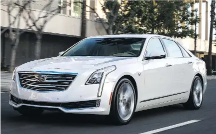  ?? PHOTOS: CADILLAC ?? The 2016 Cadillac CT6 will see its biggest market in China where drivers are often used and spacious back seats are required.