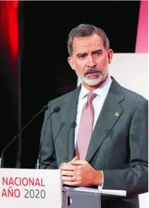  ?? LA RAZÓN ?? El Rey Felipe VI durante un acto reciente con empresario­s