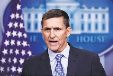  ?? Carolyn Kaster / Associated Press 2017 ?? Michael Flynn pleaded guilty to lying to the FBI about reaching out to Russian government officials.