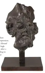  ??  ?? Willem de Kooning (1904-1997), Head #3, 1973. Bronze with black patina, 19 x 11/ x 11/8 in., signed on verso and numbered: ‘8/12’; stamped with Modern Art Foundry, New York at edge of base. Estimate: $250/400,000 SOLD: $286,000