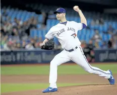  ?? TOM SZCZERBOWS­KI/GETTY IMAGES ?? J.A. Happ recently returned from the disabled list and, if he can discover last year’s form, will be a huge boost to an already hot Blue Jays team.