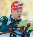  ?? Foto: dpa ?? Erstmals schaffte es Biathlet Roman Rees aufs Podest.