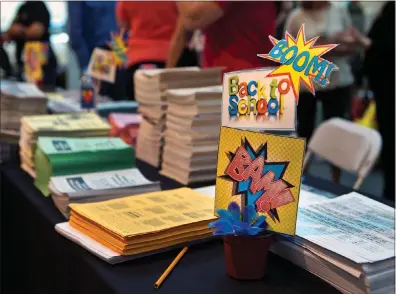  ?? L.E. BASKOW ?? A number of back-to-school events, like this fair at the Galleria Mall in 2016, are scheduled for the next two weeks in anticipati­on of the first day of school on Monday, Aug. 14.