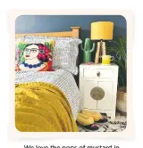  ??  ?? We love the pops of mustard in @woodyjen’s Mexican-inspired boudoir