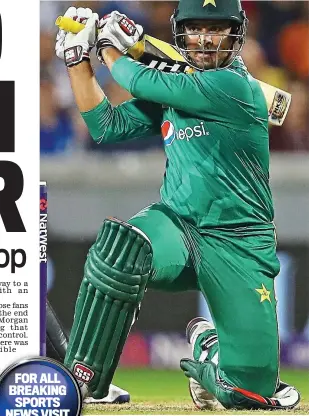  ?? GETTY IMAGES ?? PowerP play: Sharjeel hits one to leg