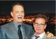  ?? IMAGES/TNS ALBERTO E. RODRIGUEZ/GETTY ?? Actor Tom Hanks (left) and actor Peter Scolari attend the 8th Annual TV Land Awards at Sony Studios on April 17, 2010, in Culver City, California.